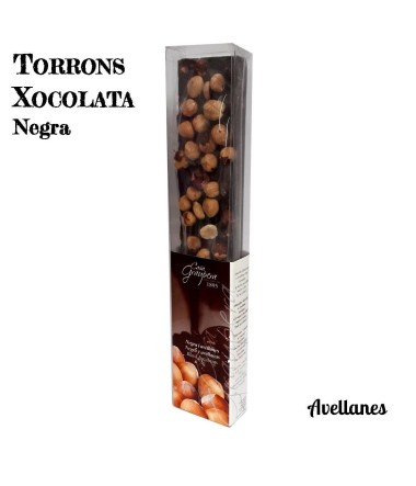 Torró xocolata negra i avellanes