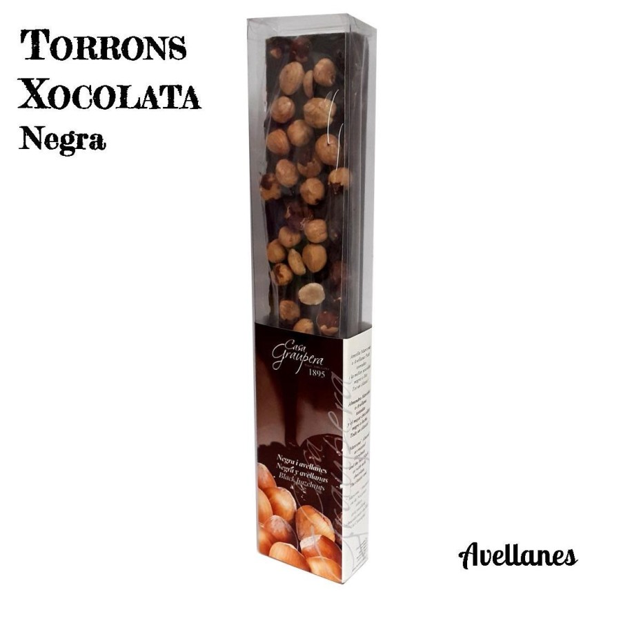 Torró xocolata negra i avellanes