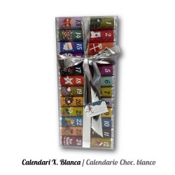 Calendari d'Advent Petit - Xocolata Blanca