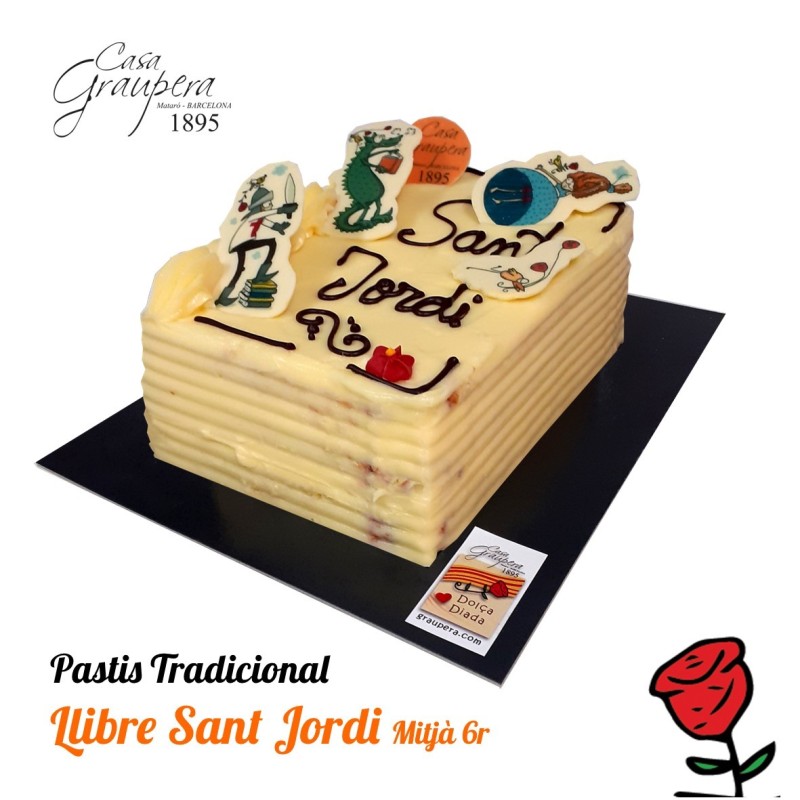Pastís Llibre Especial Sant Jordi - Mantega