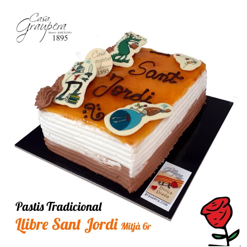 Pastís Llibre Especial Sant Jordi - Nata i Trufa