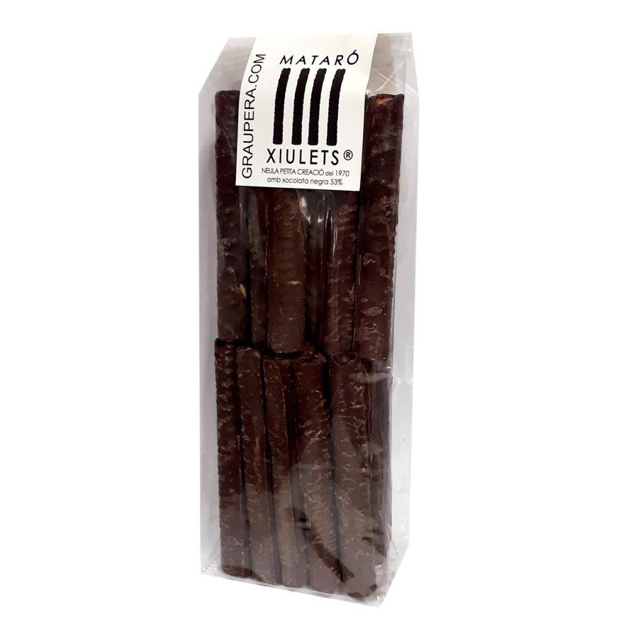 Xiulets Banyats amb Xocolata Negra 53% Xiulets Banyats amb Xocolata Negra 53%