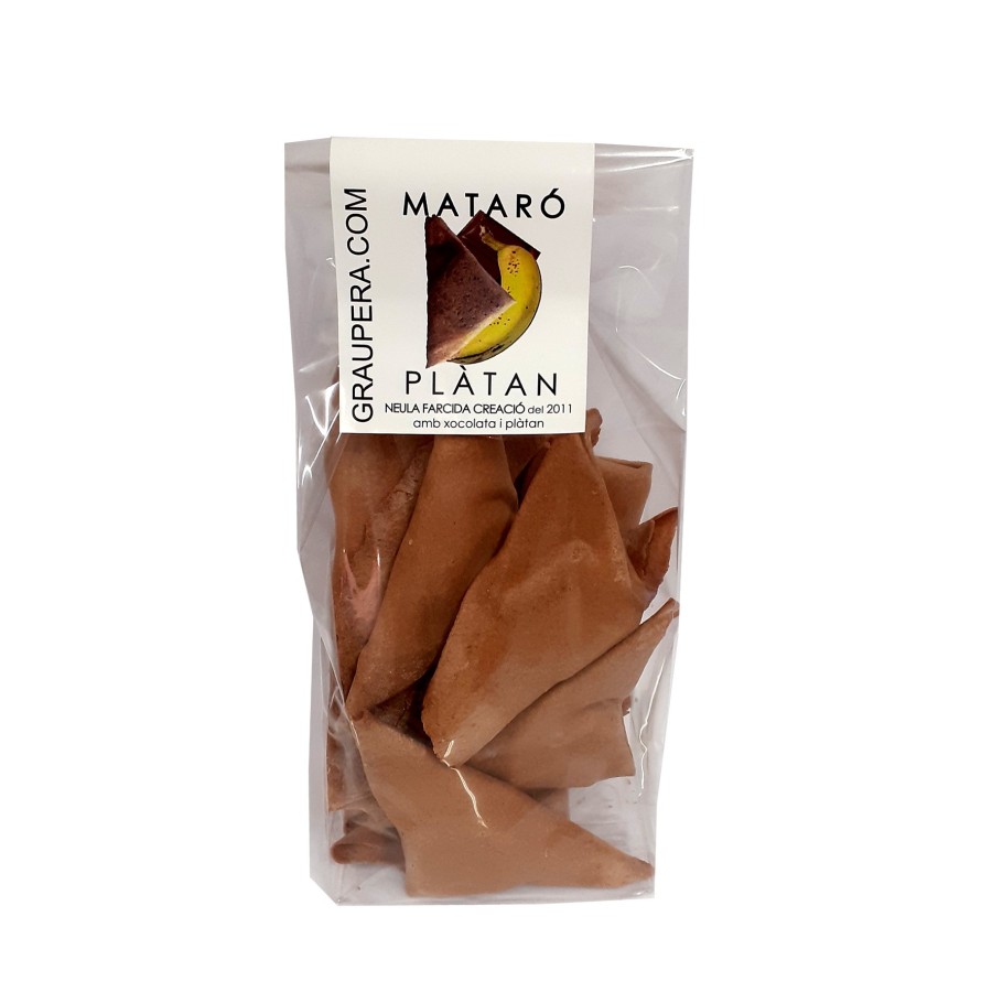 Neules Farcides de Xocolata amb Llet i Plàtan - Bossa Neules Farcides de Xocolata amb Llet i Plàtan - Bossa