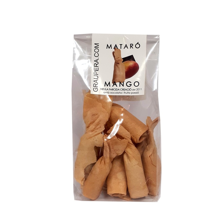 Neula farcida de xocolata i mango en bossa Neula farcida de xocolata i mango en bossa