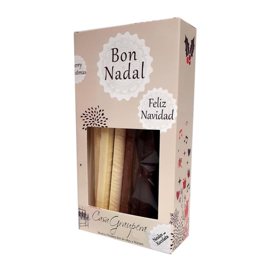Neules Banyades amb 3 Xocolates - Capseta Neules Banyades amb 3 Xocolates - Capseta