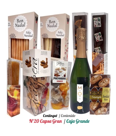 Caja Regalo Grande - Navidad Plateada