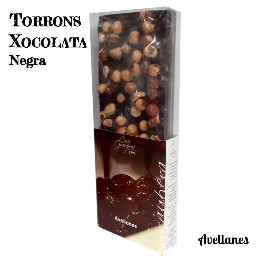 Torró xocolata negra i avellanes