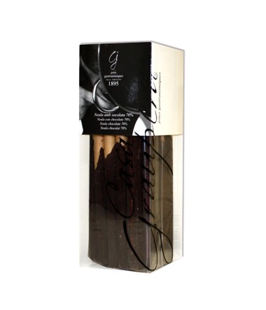 Barquillos Recubiertos con Chocolate Negro 70% y Coco - Estuche Lux