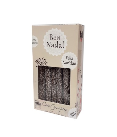 Barquillos Recubiertos con Chocolate Negro 70% y Coco - Estuche