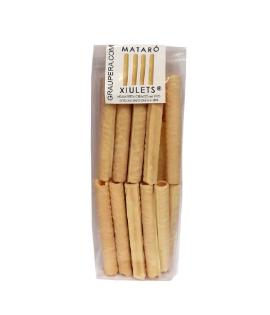 Xiulets Recubiertos con Chocolate Blanco