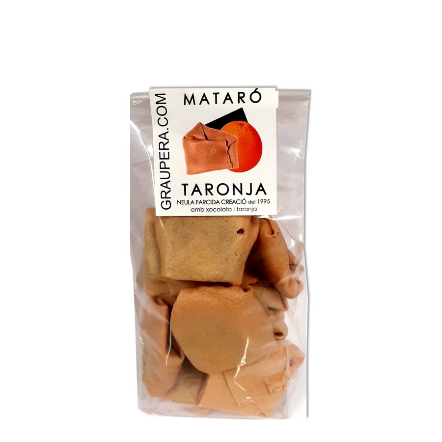 Neules Farcides de Xocolata Negra 70% i Taronja - Bossa