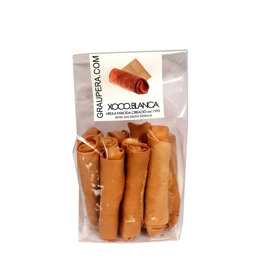 Neula farcida de xocolata blanca