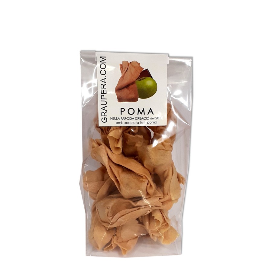 Neules Farcides de Xocolata amb Llet i Poma - Bossa