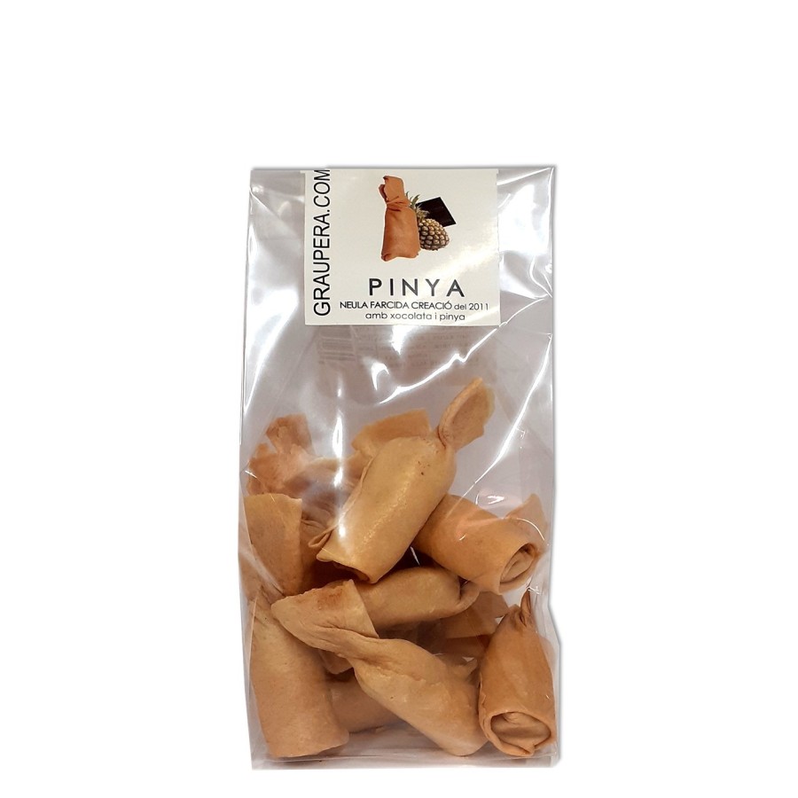 Neules Farcides de Xocolata Negra i Pinya - Bossa