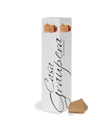 Neules Farcides de Xocolata Blanca, Iogurt i Maduixes del Maresme - Capsa