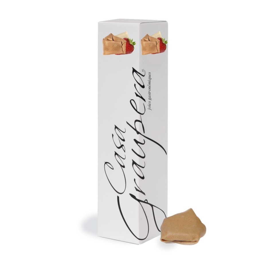 Neules Farcides de Xocolata Blanca, Iogurt i Maduixes del Maresme - Capsa