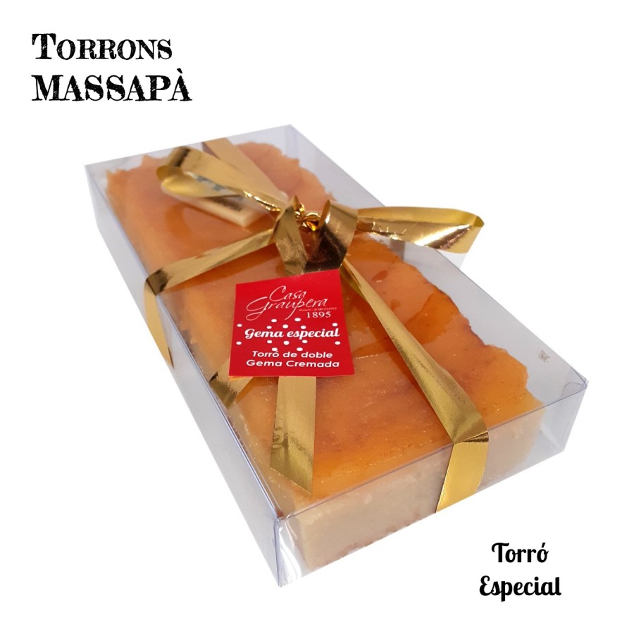 Torró de Massapà amb Gema Cremada - Especial Doble Gema Mitja