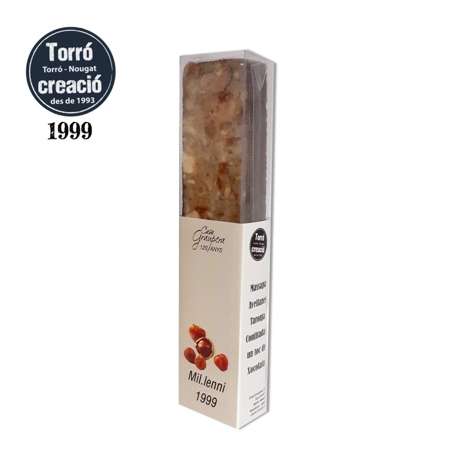 Torró Mil-lenni Creació 1999 - Massapà amb Avellanes i Taronja