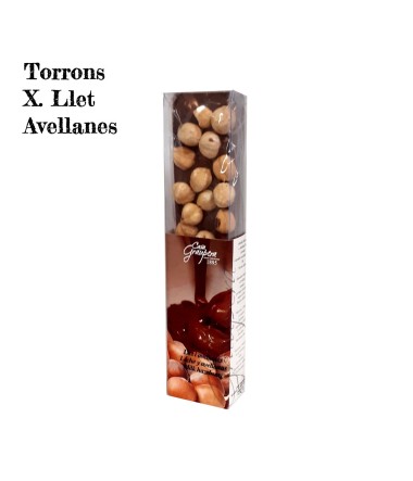 Torró xocolata negra i avellanes petit