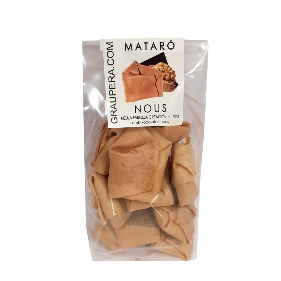 Neula farcida de xocolata i nous en bossa Neula farcida de xocolata i nous en bossa