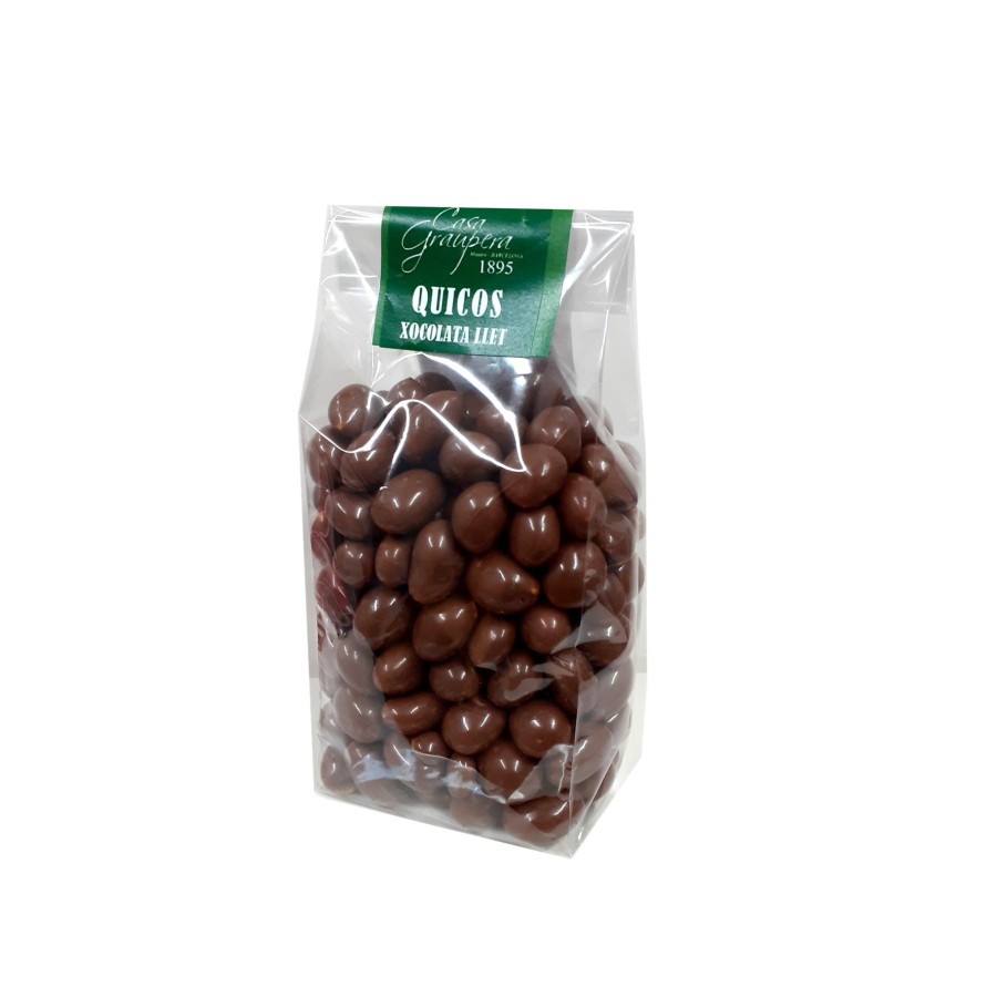 Quicos amb xocolata amb llet