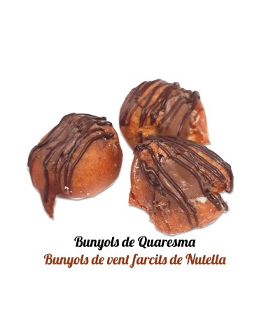 Bunyols de Vent Farcits de Nutella Bossa 250gr