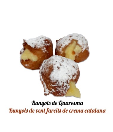 Bunyols de Vent Farcits de Crema Bossa 250gr