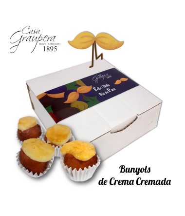 Bunyols Especials dia del Pare farcits de Crema