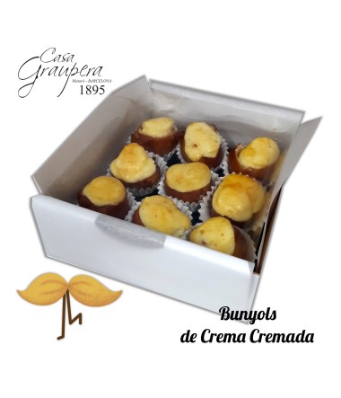 Bunyols Especials dia del Pare farcits de Crema