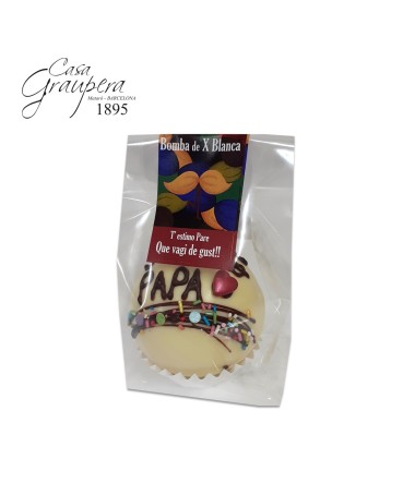 Bomba de Xocolata Blanca dia del pare