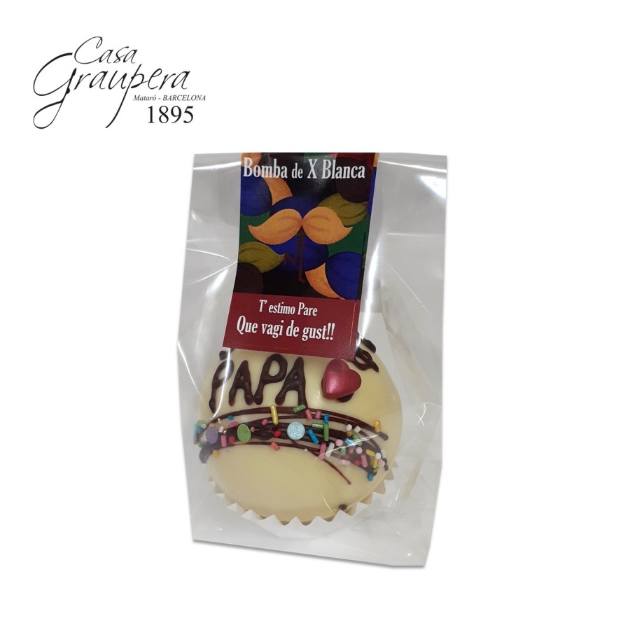 Bomba de Xocolata Blanca dia del pare