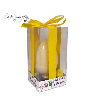 ou de xocolata blanca en capsa