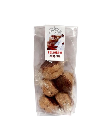 Polvorons de canyella bossa