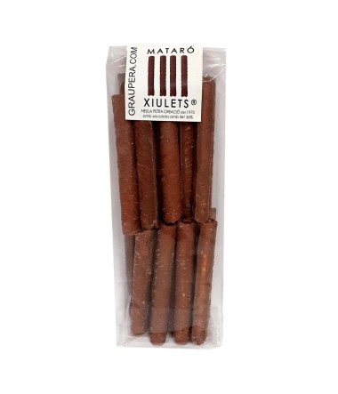 Xiulets de xocolata amb llet