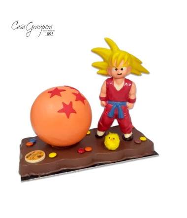 Goku Super Sayan amb una Bola de Drac