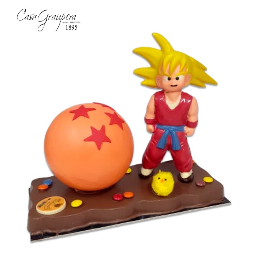Goku Super Sayan amb una Bola de Drac