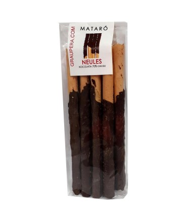 Neules Banyades amb xocolata negra 70% - Bossa