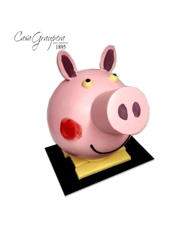 Cabeza de la Pepa Pig - Chocolate Blanco