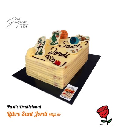 Pastís Llibre Especial Sant Jordi - Mantega