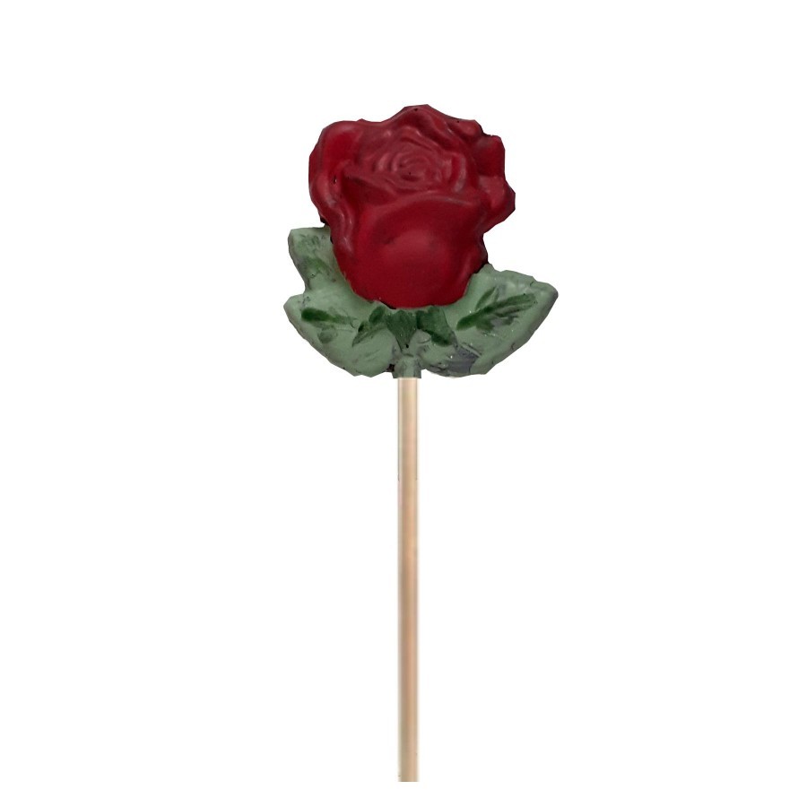 Rosa Xocolata Blanca, color vermell