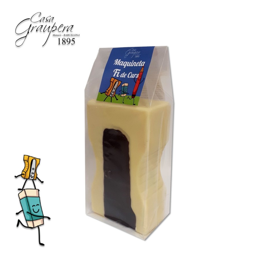 Maquineta de Xocolata Blanca farcida de Gominoles