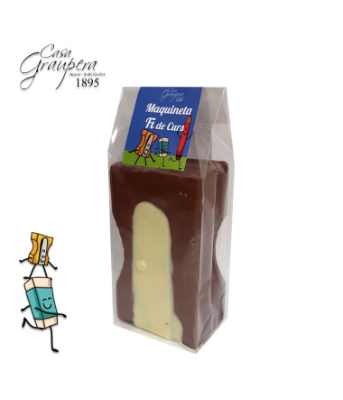 Maquineta de Xocolata Blanca farcida de Gominoles