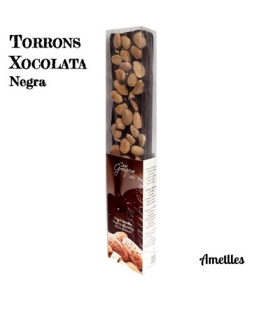 Torró xocolata negra i ametlles