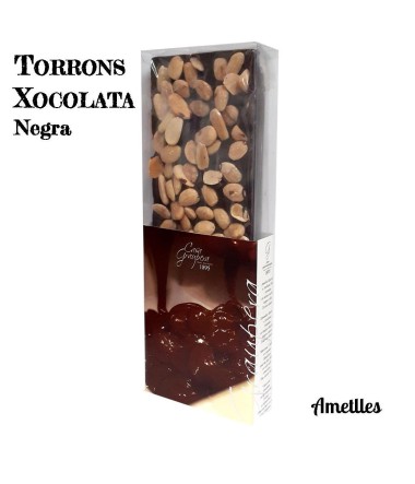 Torró xocolata negra i ametlles