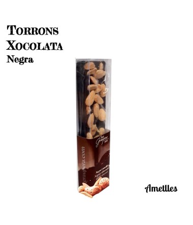 Torró xocolata negra i ametlles - Petit