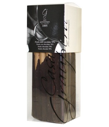 Neules Banyades amb Xocolata Negra 72% i Coco - Capsa Lux
