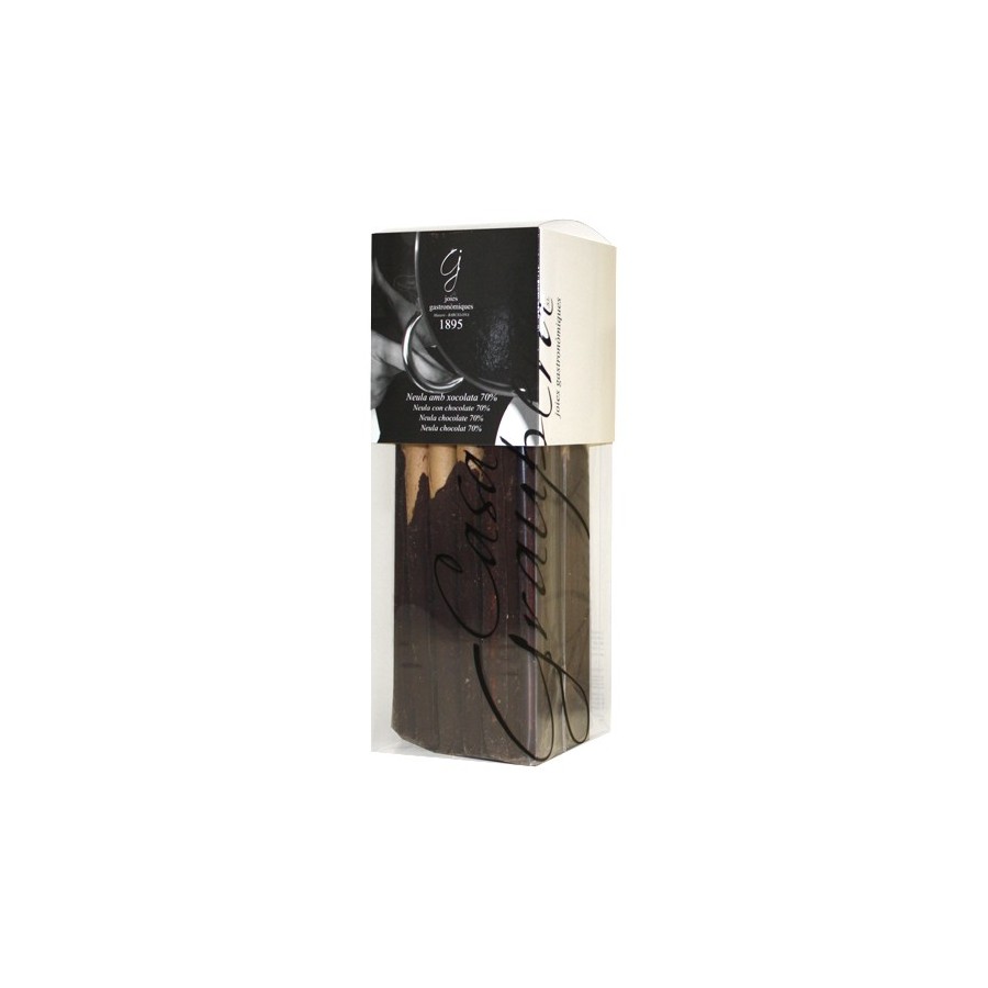 Neules Banyades amb Xocolata Negra 72% i Coco - Capsa Lux Neules Banyades amb Xocolata Negra 72% i Coco - Capsa Lux