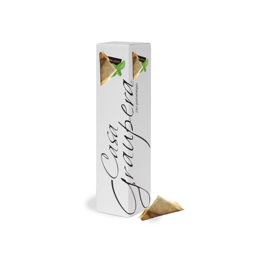Neules Farcides de Xocolata Negra i Menta - Capsa Neules Farcides de Xocolata Negra i Menta - Capsa