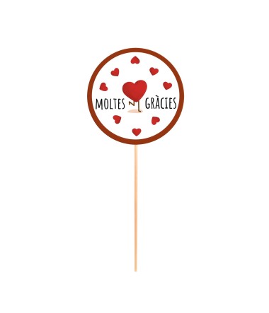 Piruleta Moltes Gràcies