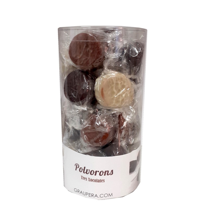 Assortit de Polvorons de 3 Xocolates - 750g Assortit de Polvorons de 3 Xocolates - 750g